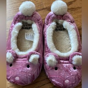 Girls Mini Boden Mouse Slippers